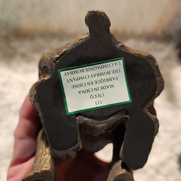 Vintage Bronze Bulldog Figurine Door Stop Paperweight Animals - Picture 7 of 7